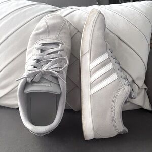 Adidas Light Gray Sneakers with White Accents